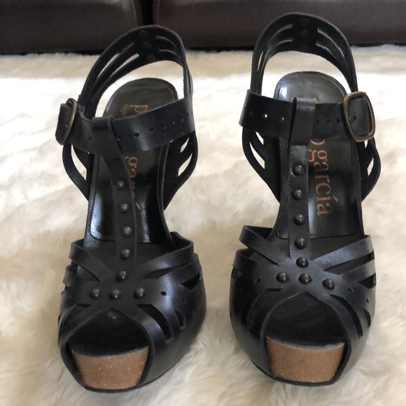 Pedro Garcia Black High Stiletto Heels - Picture 3 of 12